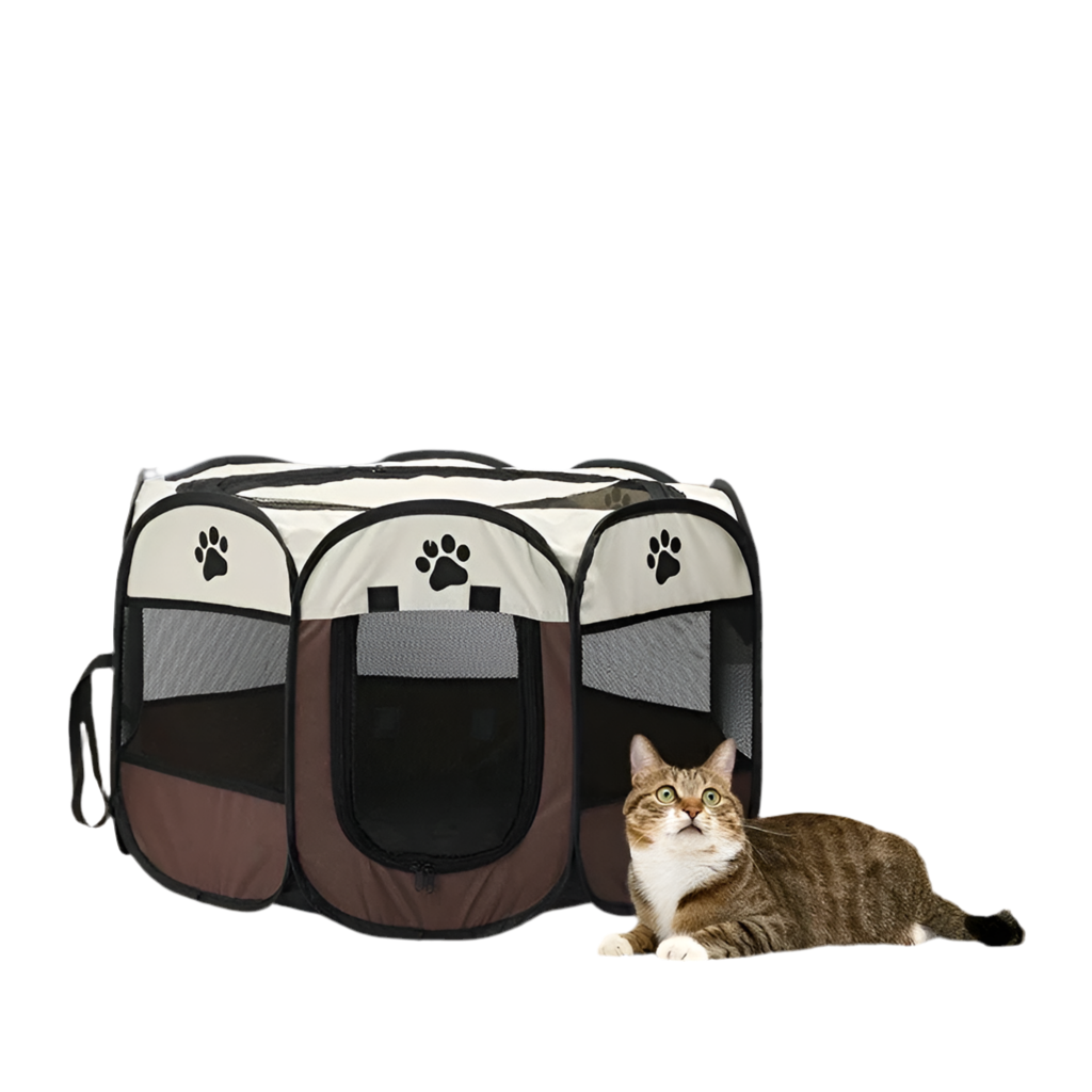 Tragbarer und faltbarer Haustierzelt