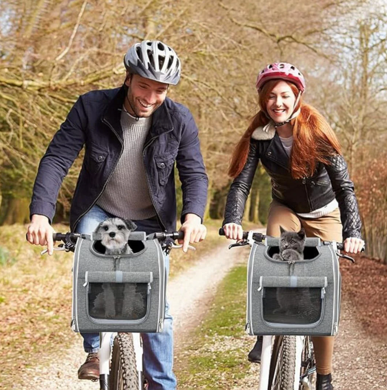 Hunde-Transporttasche 3-in-1 für Fahrräder