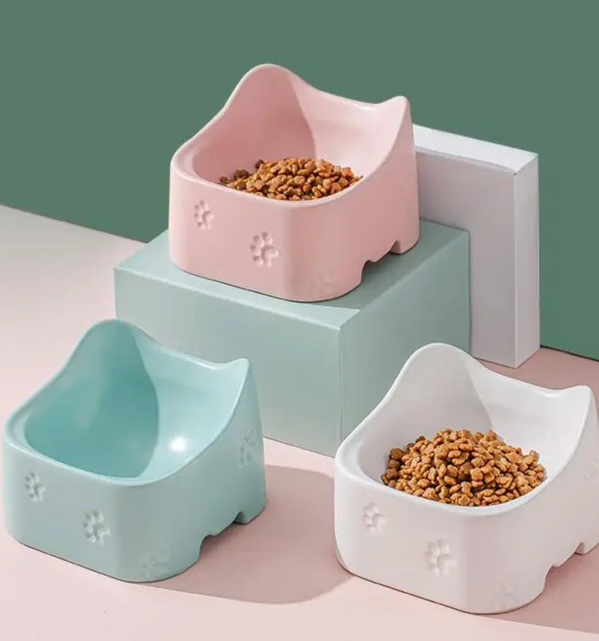 Ergonomische Katzenfutterschale