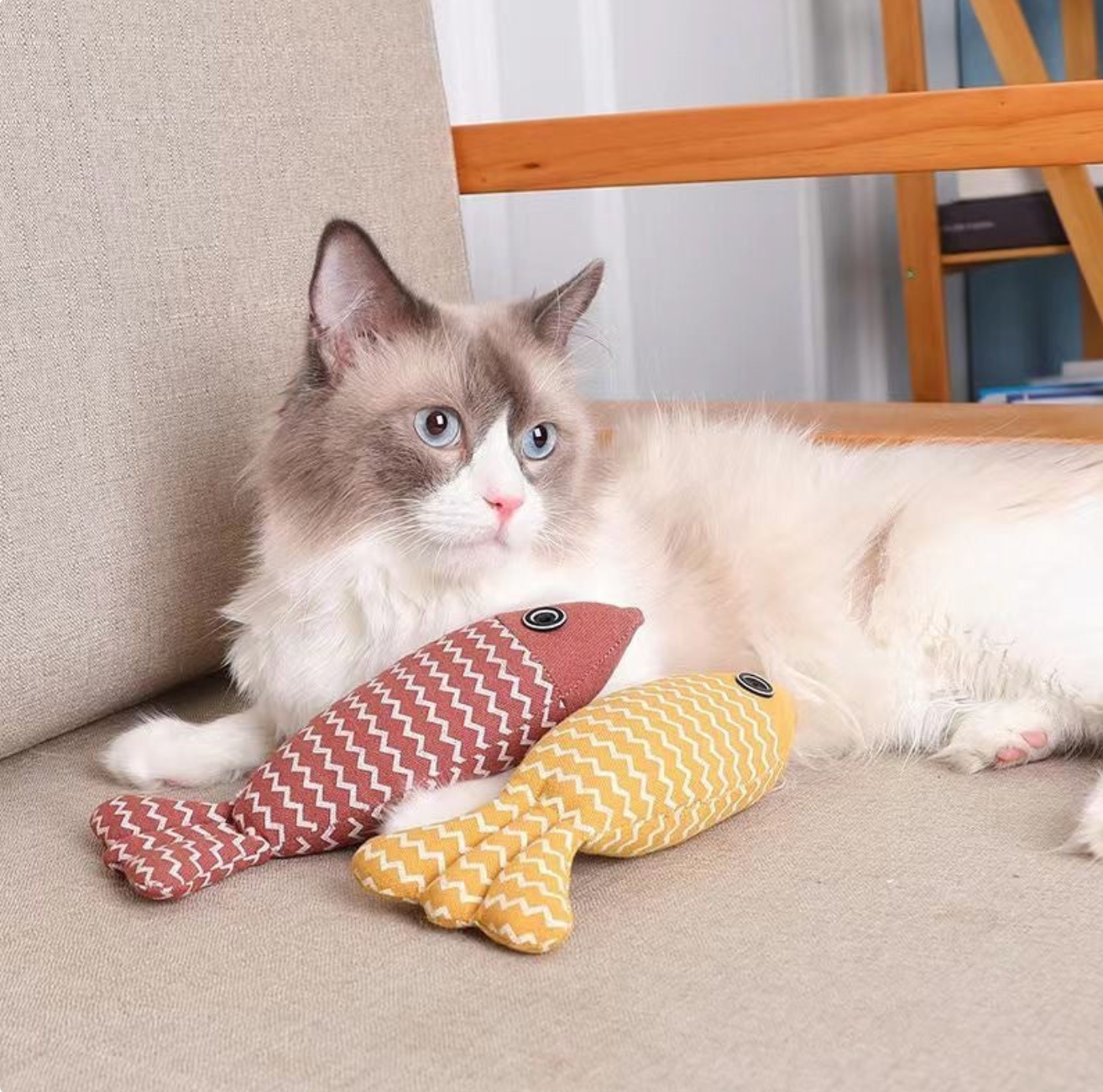 FischKumpel – Katzenspielzeug mit Katzenminze