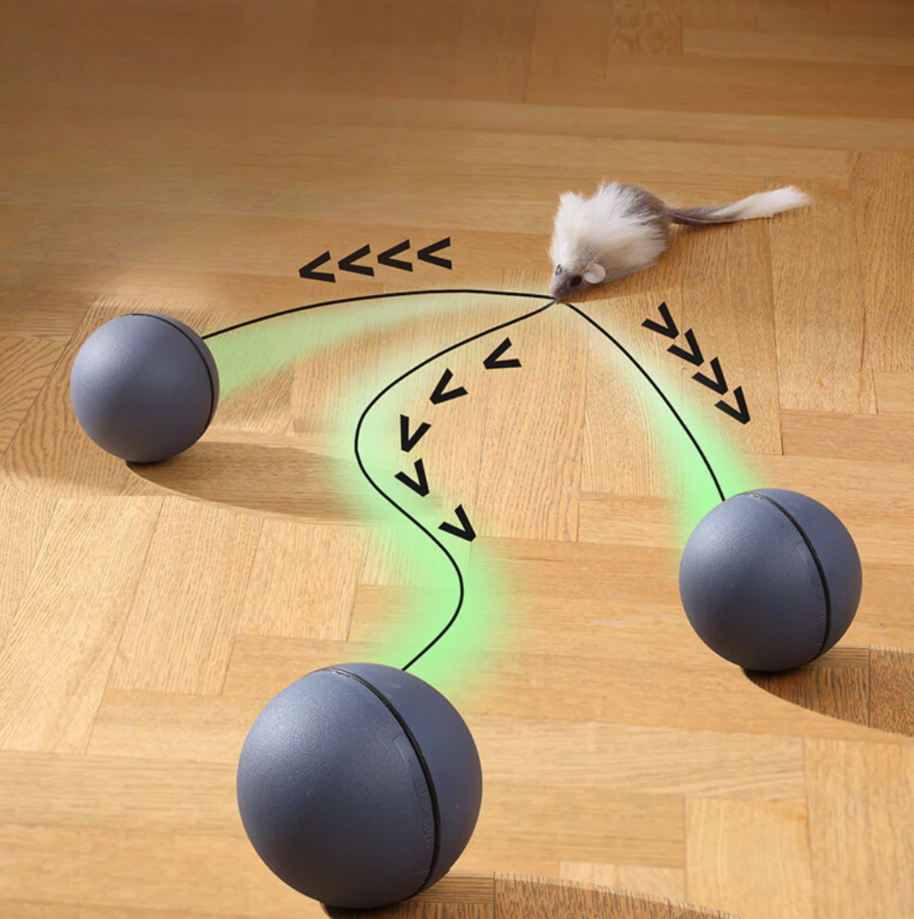 TurboBall – Interaktiver Katzenball mit Schwanz