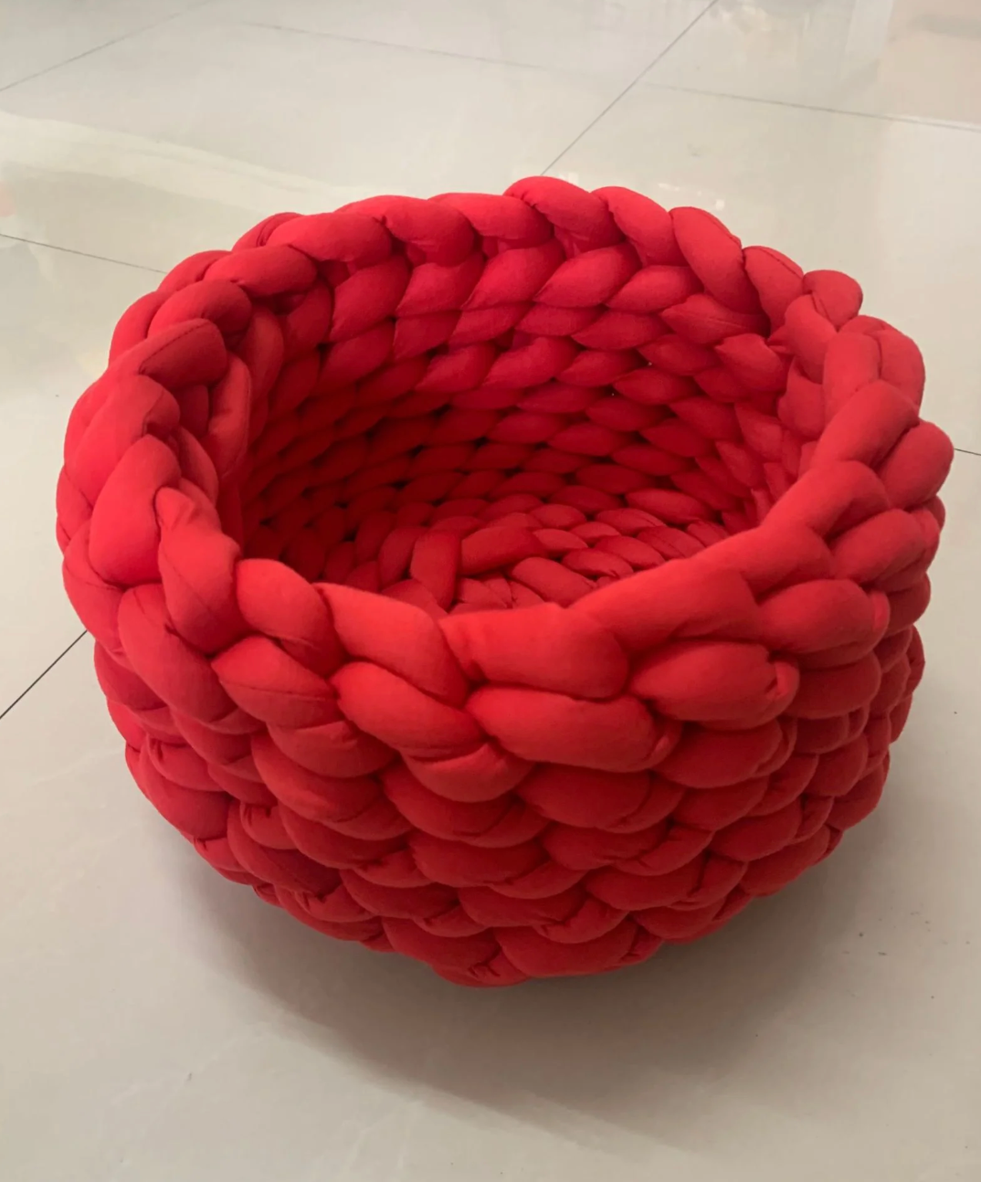 FellNest – Handgeflochtenes Katzenkorbchen