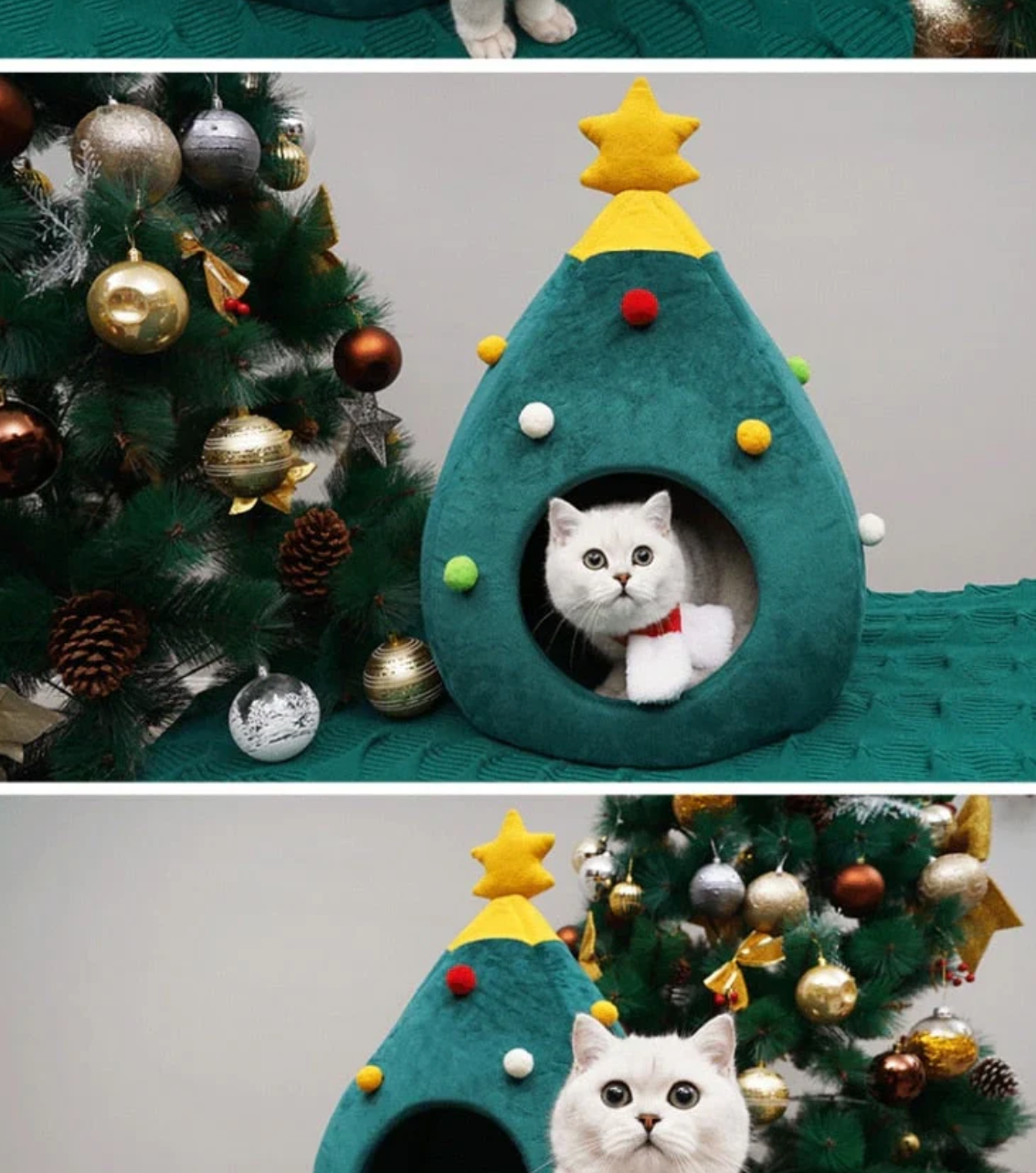 Fellbaum – Weihnachtsbaum-Katzenbett