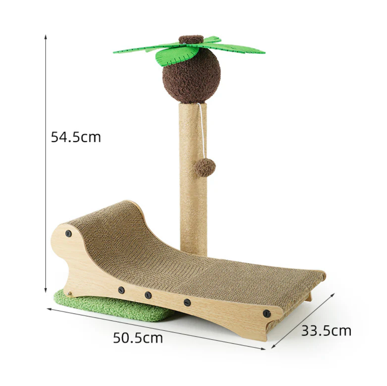 FellPalme – Katzen Kratzbaum mit Sonnenliege