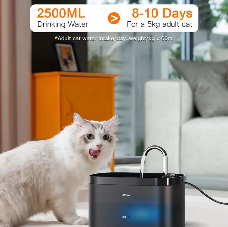 Automatic 2.5L USB Pet Water Fountain