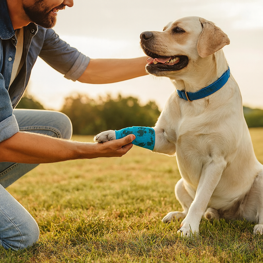 PfotenBand – Selbsthaftende Bandage für Hunde & Katzen