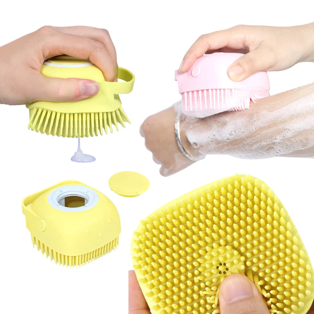 2-in-1 Silikon-Badebürste