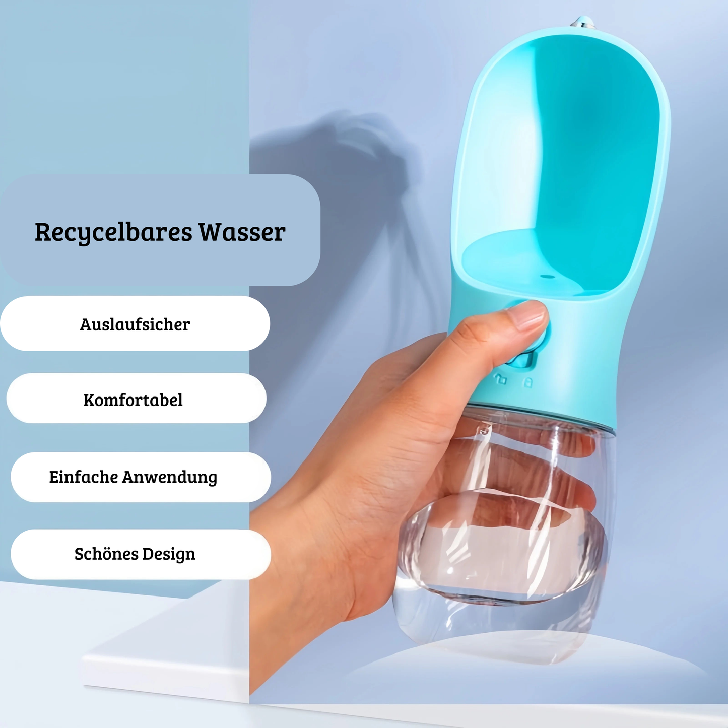 2 in 1 Trinkwasserflasche