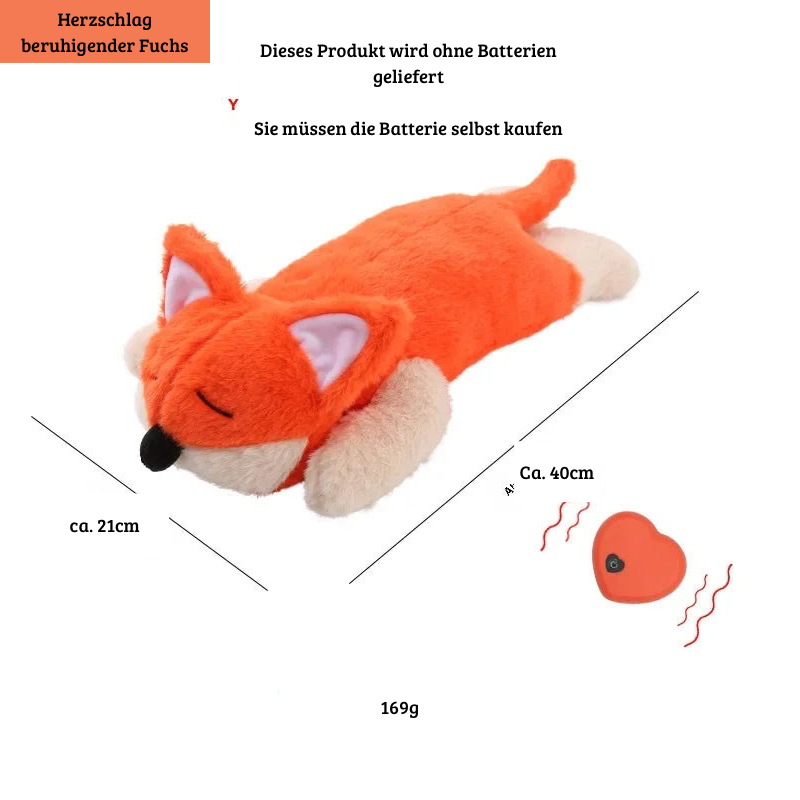 Beruhigendes Plüsch-Hundespielzeug mit Herzschlag