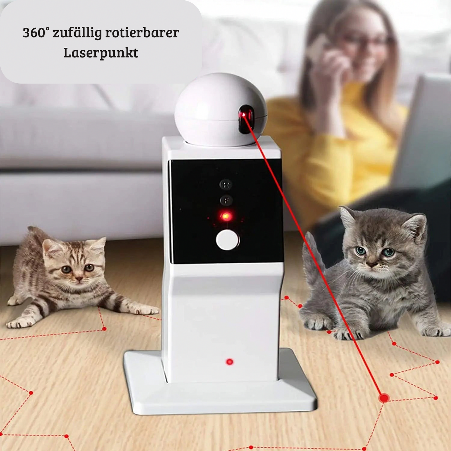 Interaktives Laser-Spielzeug für Katzen