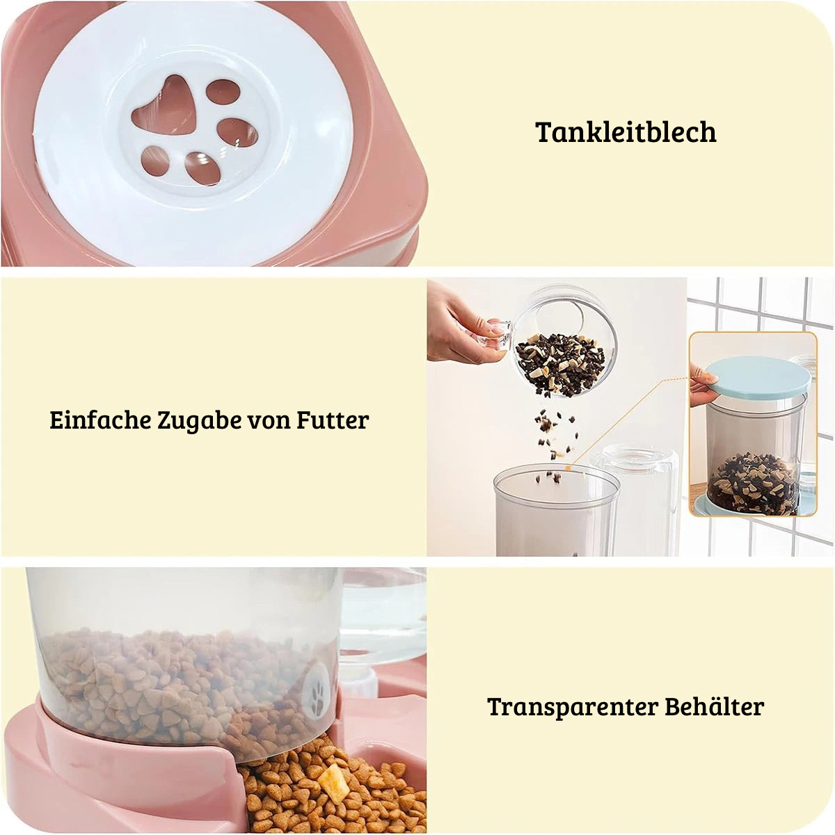 2-in-1 Automatischer Futter- & Wasserspender
