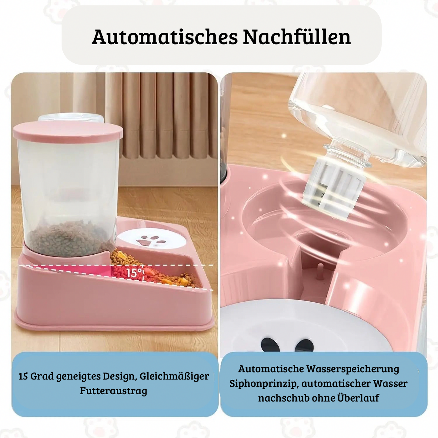 2-in-1 Automatischer Futter- & Wasserspender