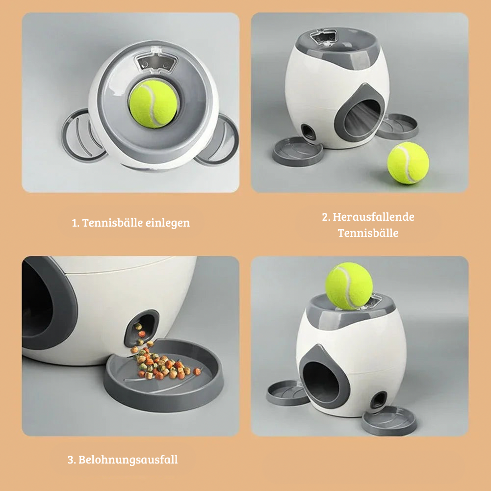 Automatischer Tennisballwerfer mit Futterspender