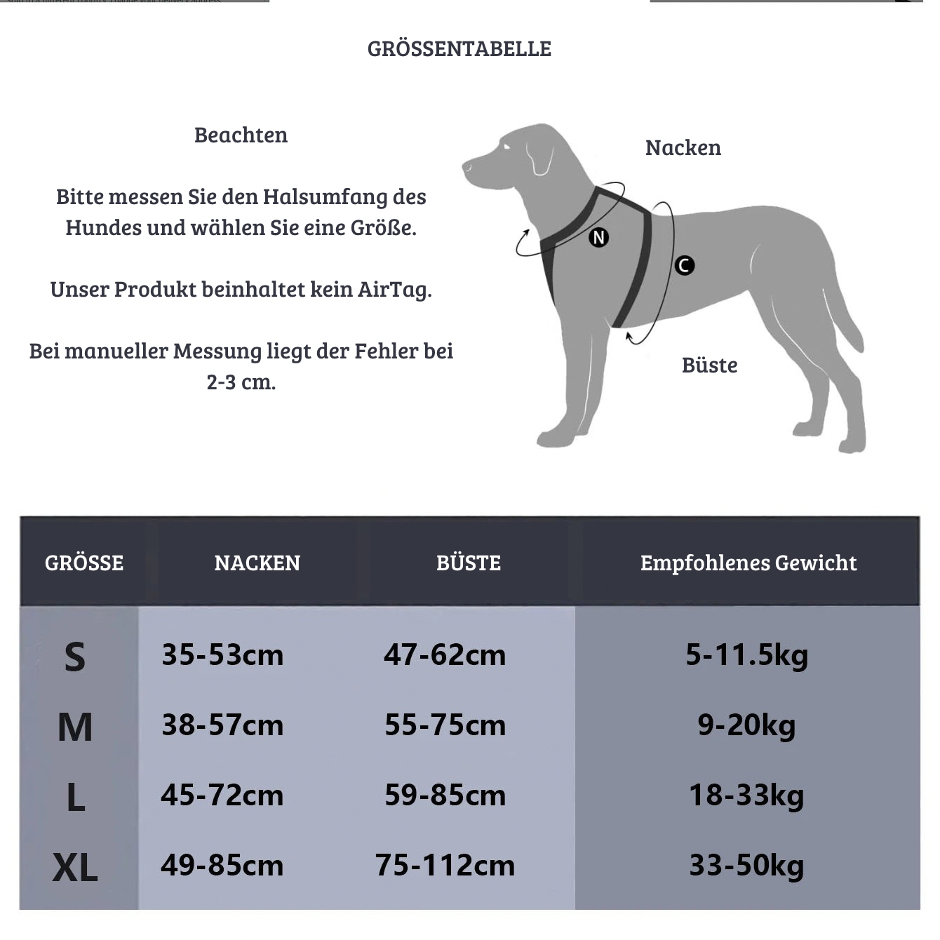 Verstellbares Hundegeschirr