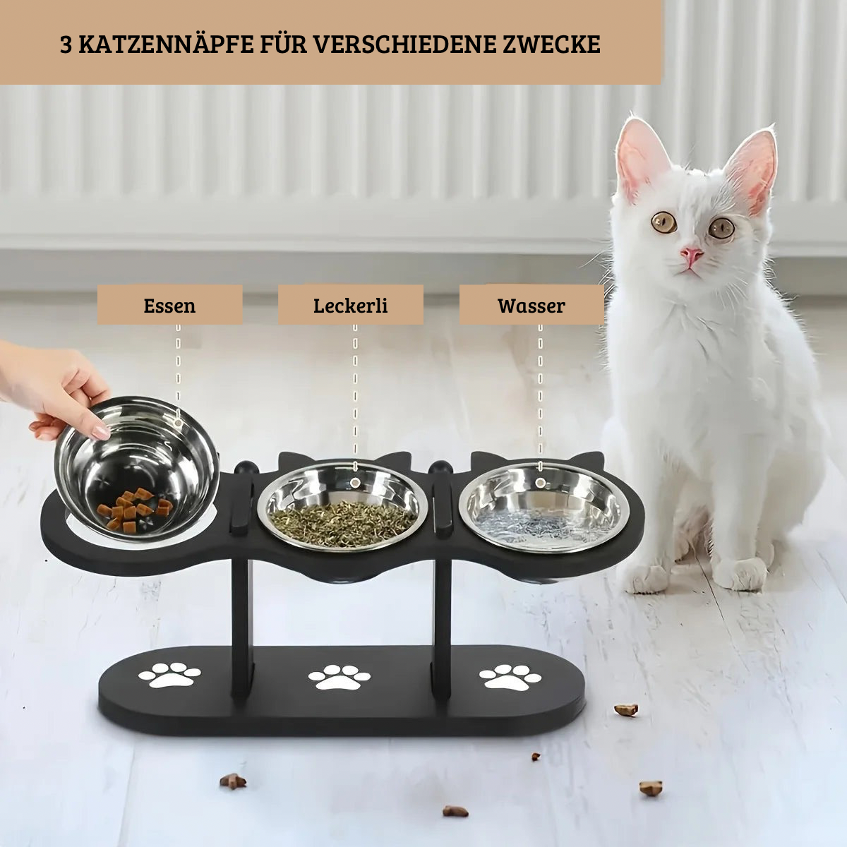 Verstellbarer Futternapf