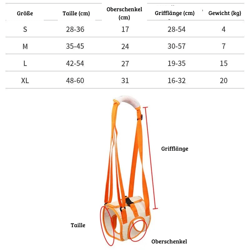 Hüft- und Hinterbein-Tragehilfe