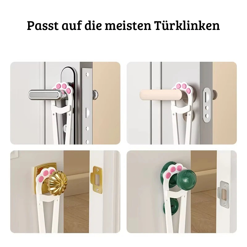 Verstellbarer Türhalter für Katzen