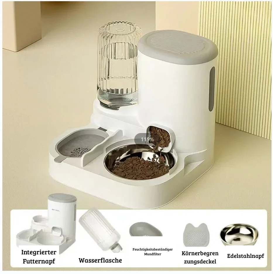 2-in-1-Futter- und Trinkstation