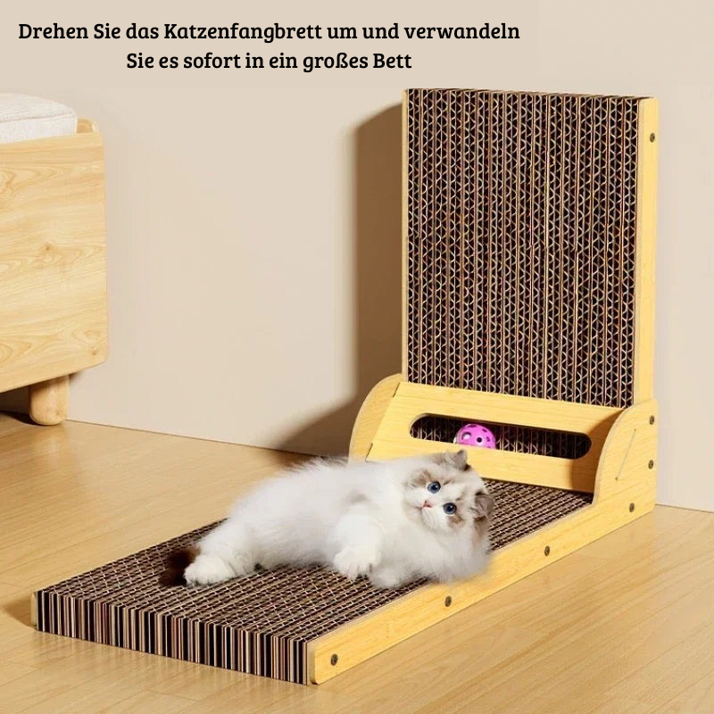 L-förmiges Katzenkratzbrett