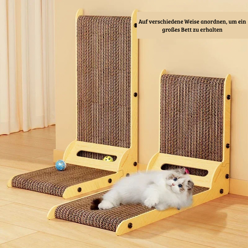 L-förmiges Katzenkratzbrett