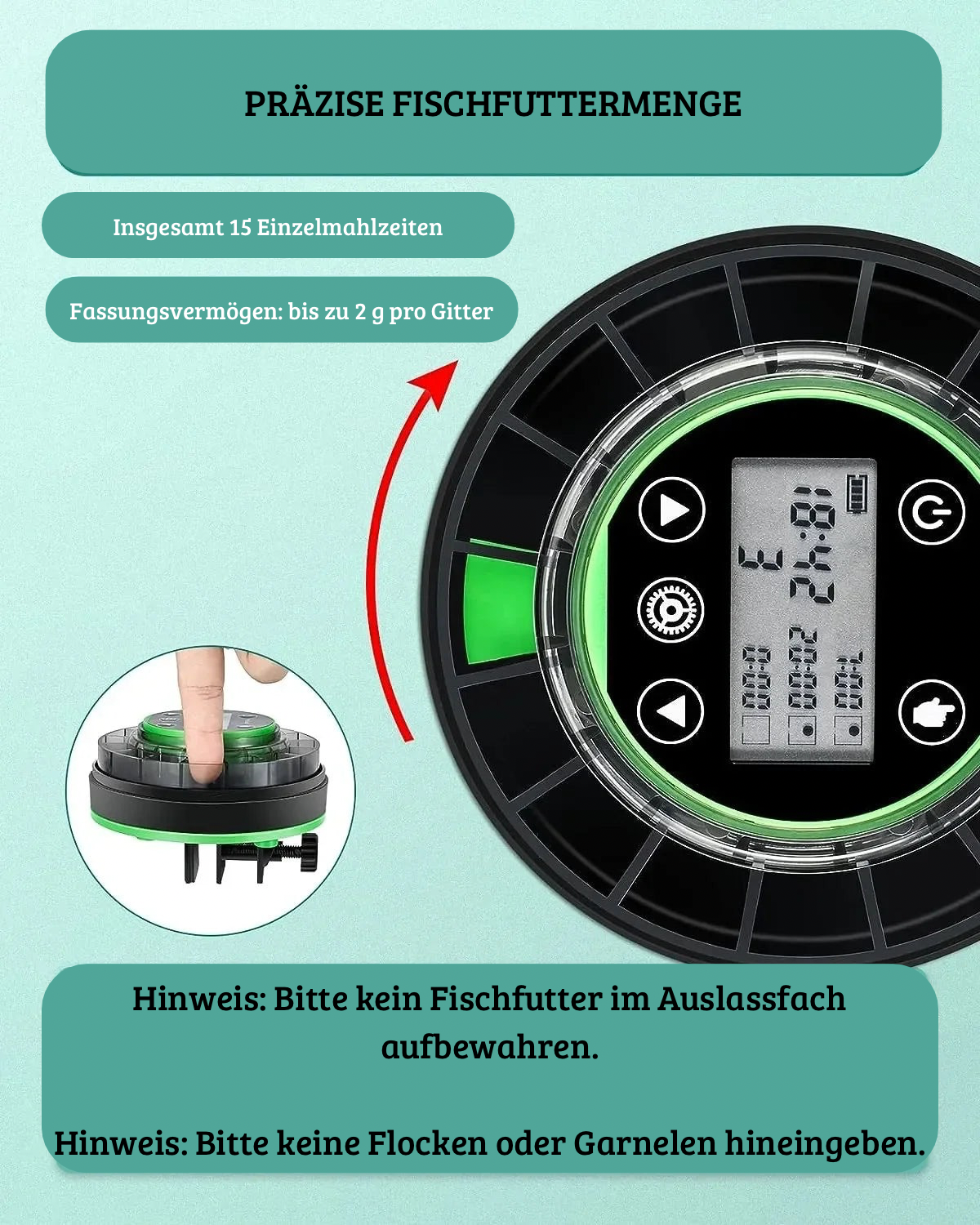 Automatische Fischfutterspender