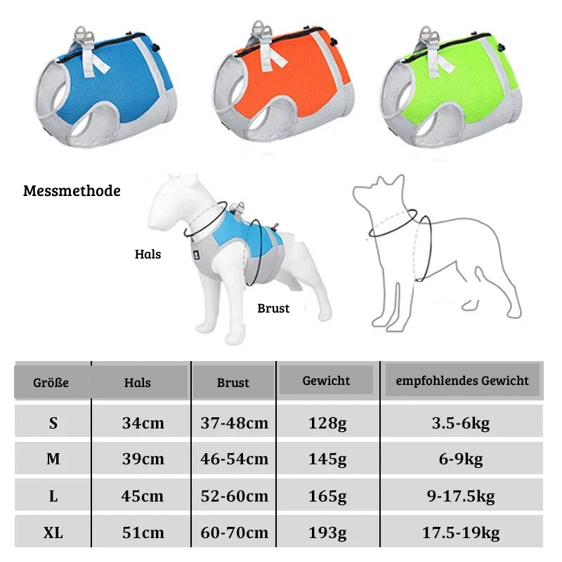 Verstellbare Hundekühlweste
