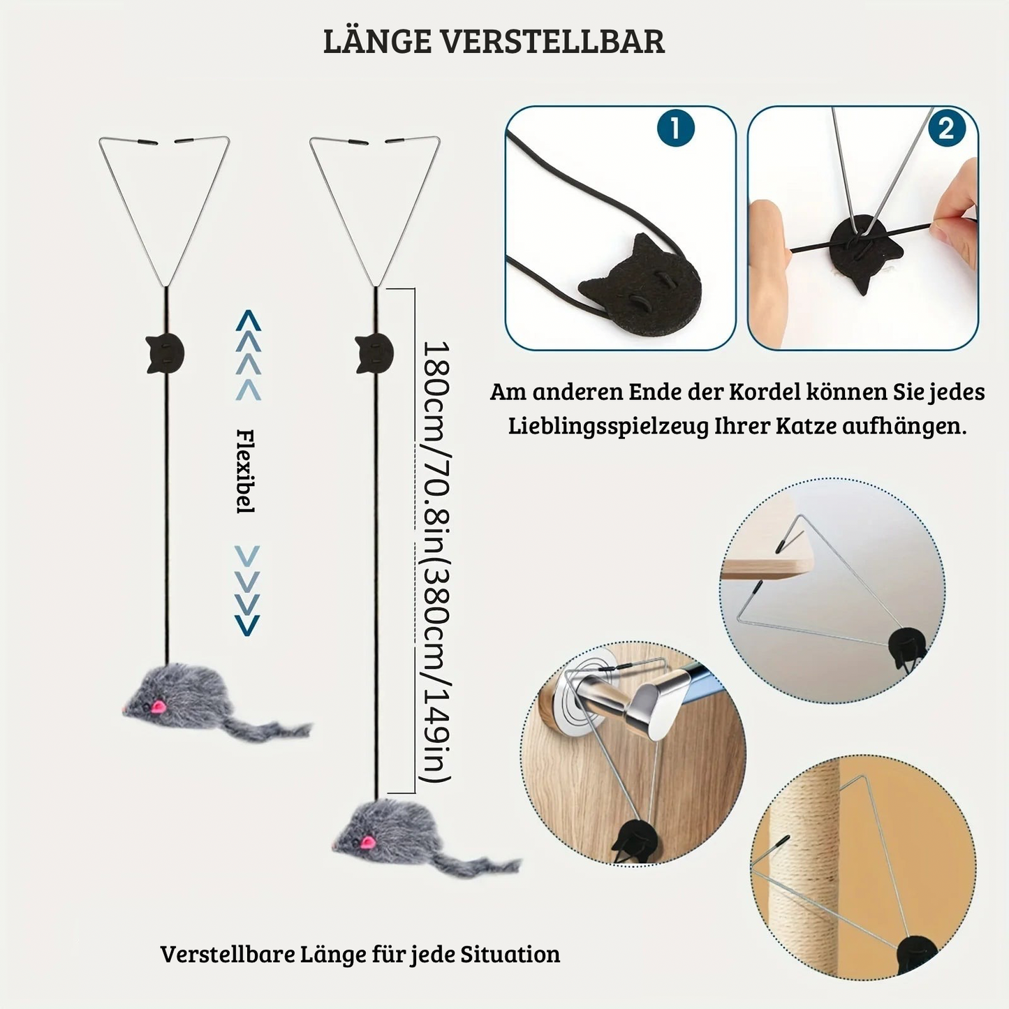 Türhängendes Katzenspielzeug