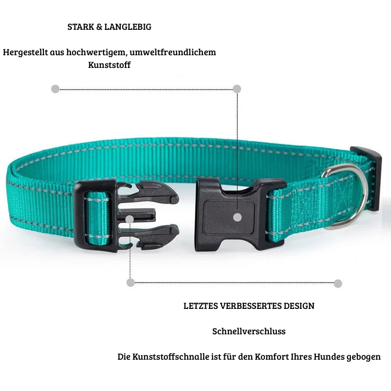 Reflektierendes, verstellbares Hundehalsband