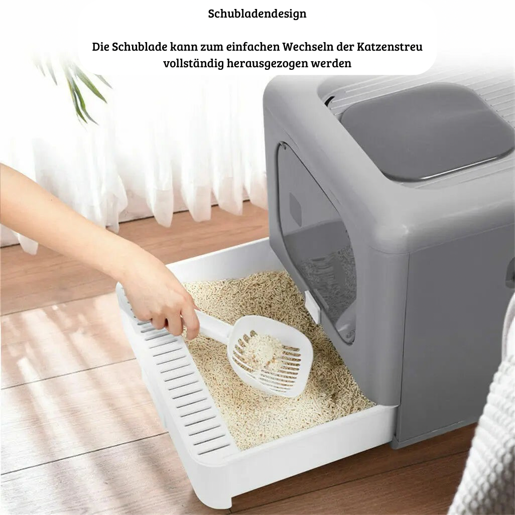 Faltbare Katzentoilette