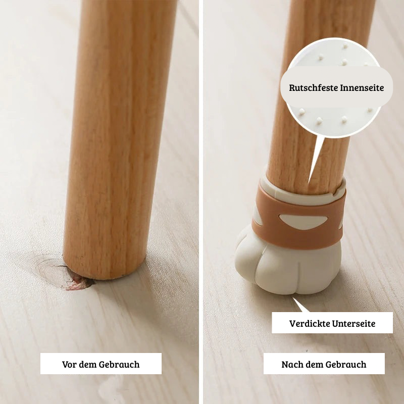 Kratzschutz-Stuhlbeinüberzüge aus Silikon