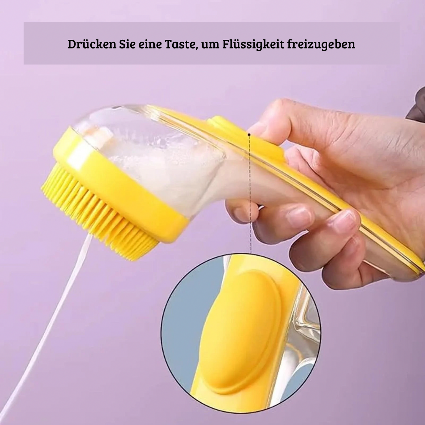 Silikon Haustier-Bürste mit Griff
