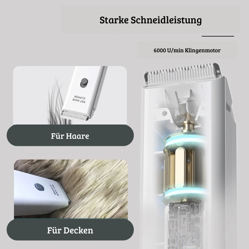 Kabelloser Haustier-Haarschneider