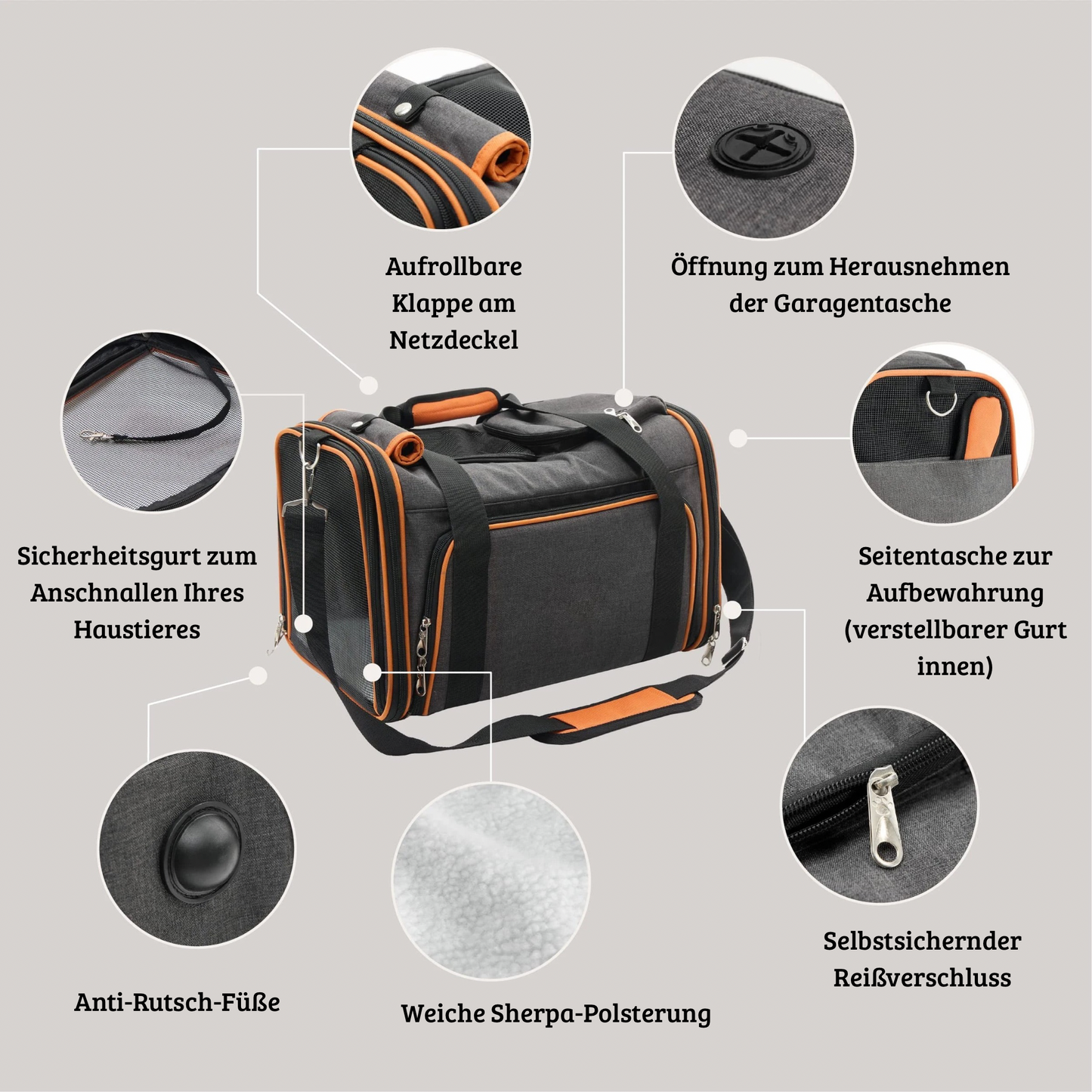 Erweiterbare Transporttasche