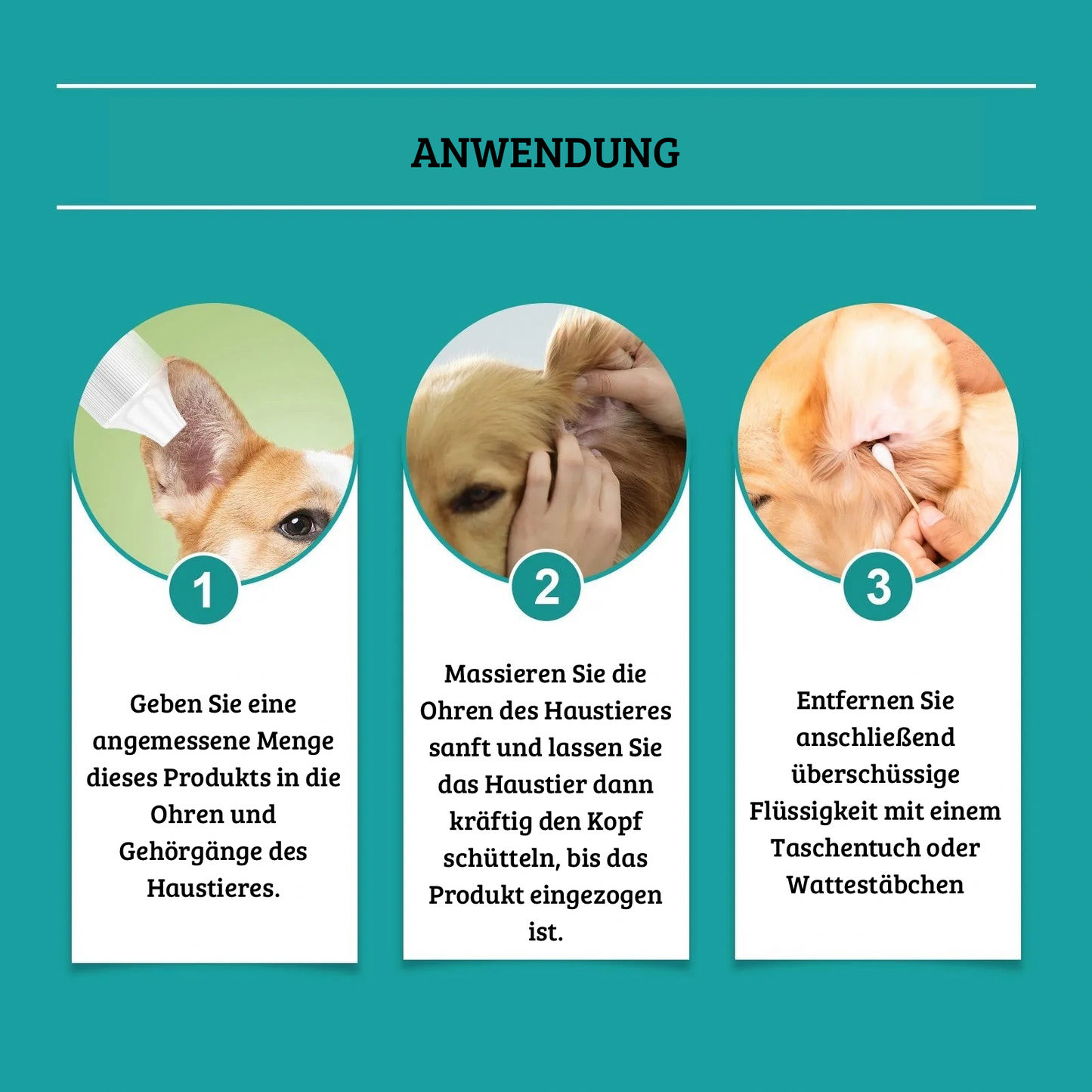 Sanfter Ohrenreiniger für Hunde & Katzen