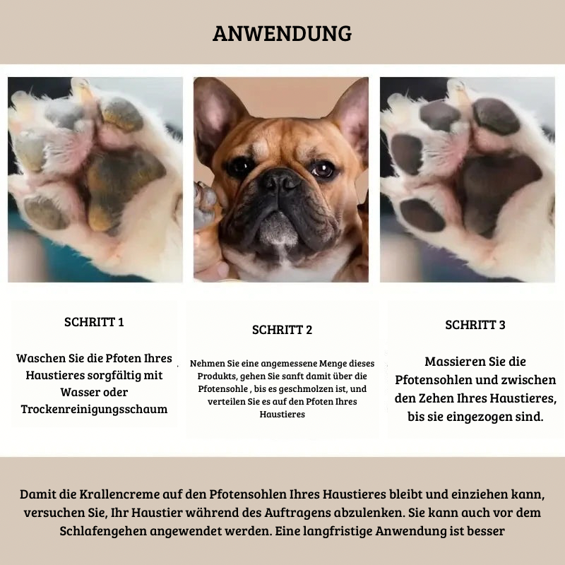 Pfoten- & Nasenschutz-Balsam – 45 g Pflegecreme für Hunde & Katzen