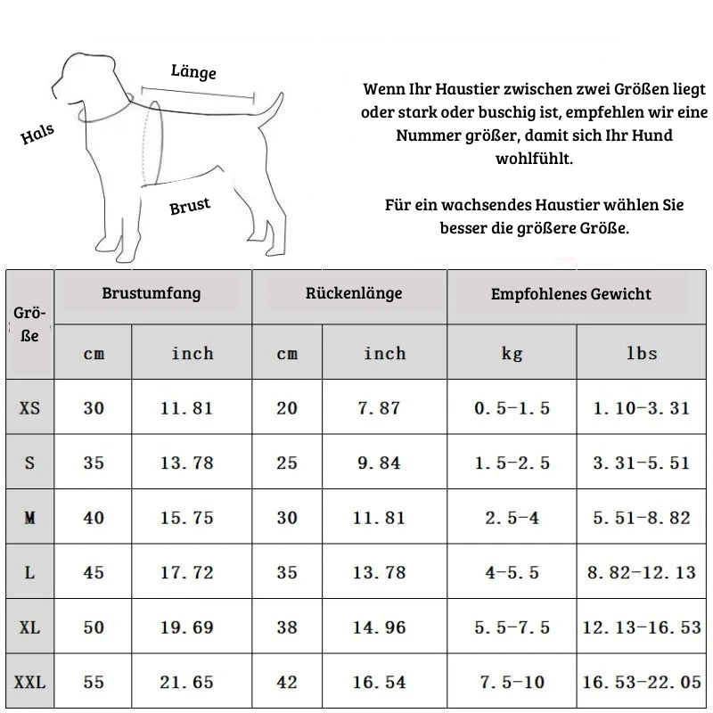 Gestreifter Cardigan für Hunde & Katzen