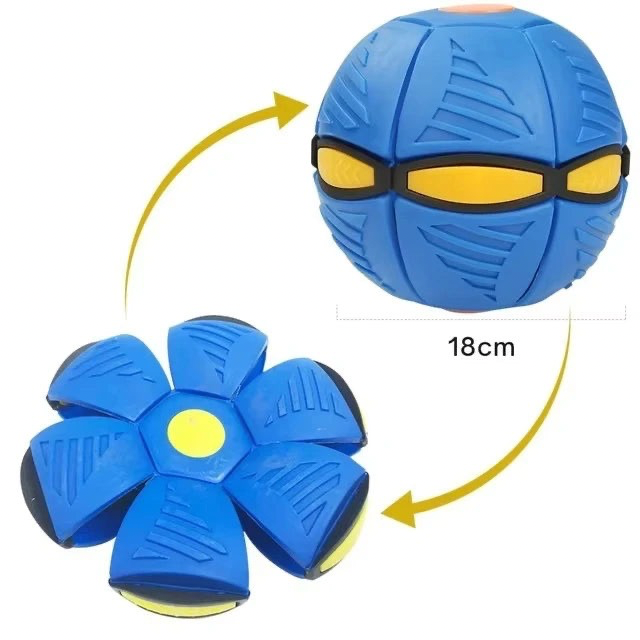2-in-1 Hunde Frisbee Ball – Magische UFO-Flugscheibe für aktives Spiel & Training
