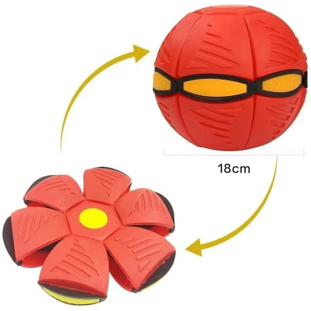 2-in-1 Hunde Frisbee Ball – Magische UFO-Flugscheibe für aktives Spiel & Training