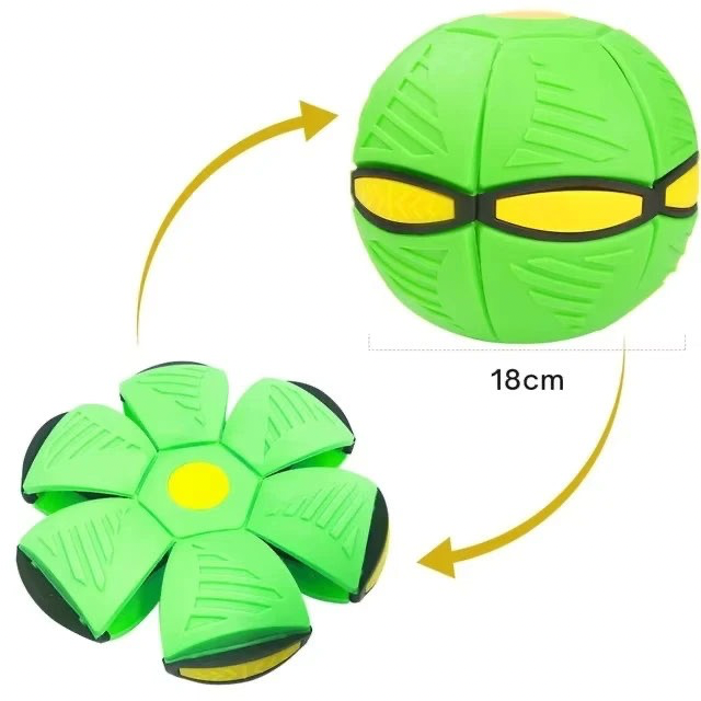 2-in-1 Hunde Frisbee Ball – Magische UFO-Flugscheibe für aktives Spiel & Training