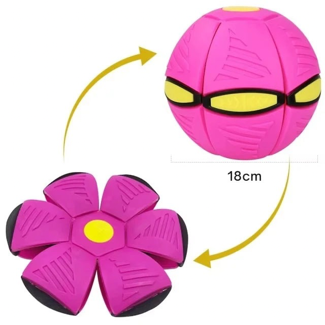 2-in-1 Hunde Frisbee Ball – Magische UFO-Flugscheibe für aktives Spiel & Training