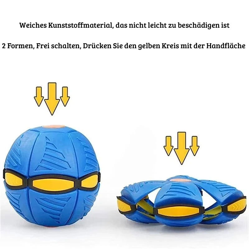 2-in-1 Hunde Frisbee Ball – Magische UFO-Flugscheibe für aktives Spiel & Training