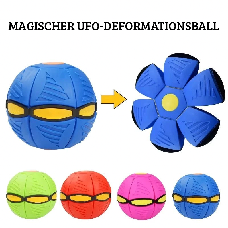 2-in-1 Hunde Frisbee Ball – Magische UFO-Flugscheibe für aktives Spiel & Training