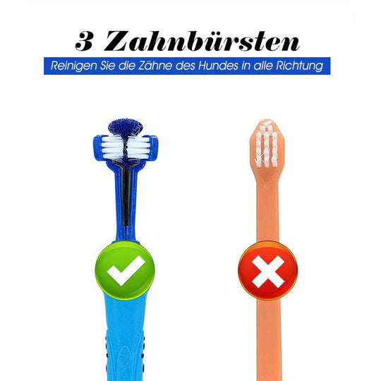 ZahnpflegePro – 3-Kopf-Hundezahnbürste für gesunde Zähne