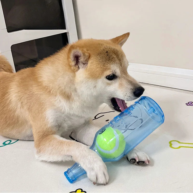 „Bierflasche“ mit Tennisball