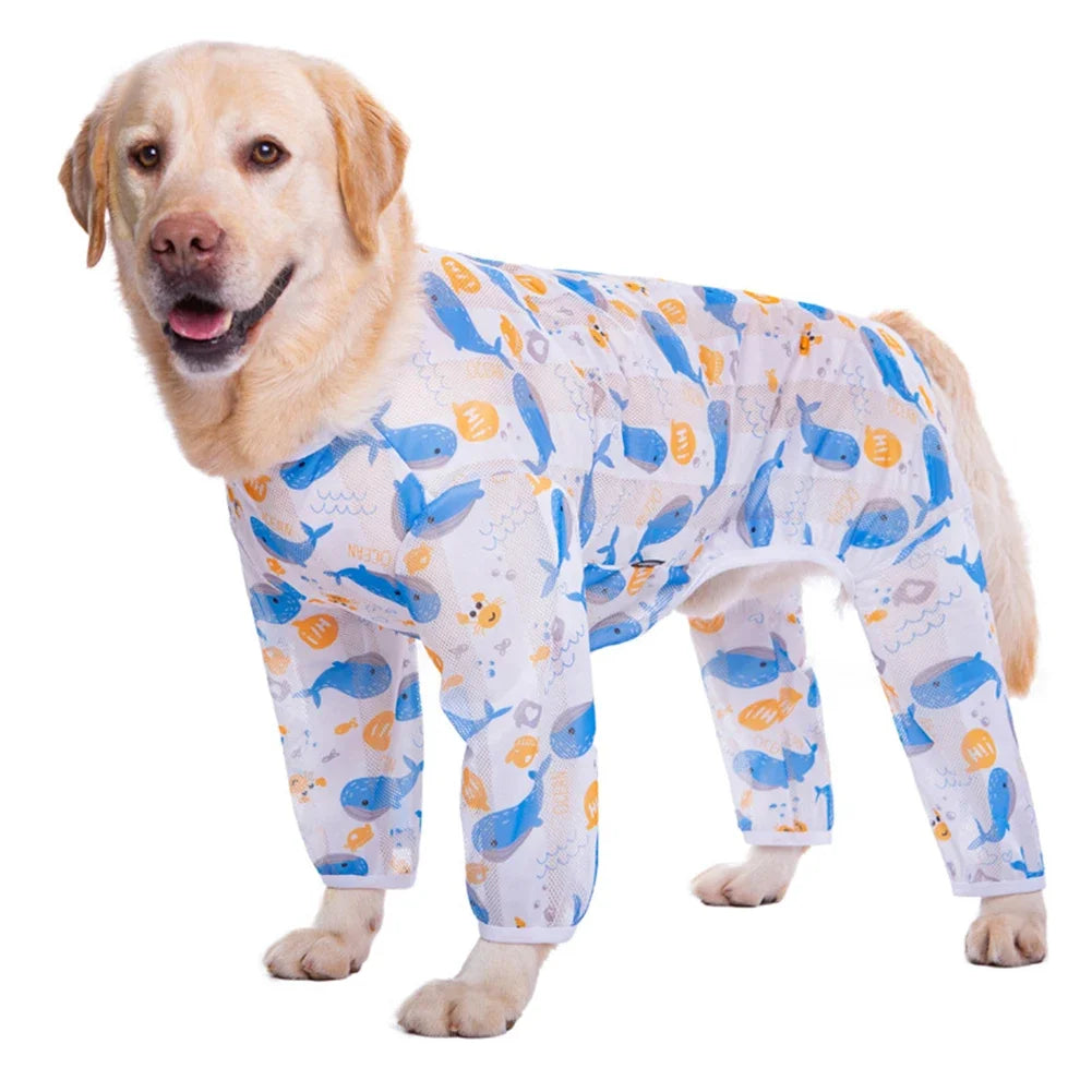 Weicher Baumwoll-Schlafanzug für große Hunde