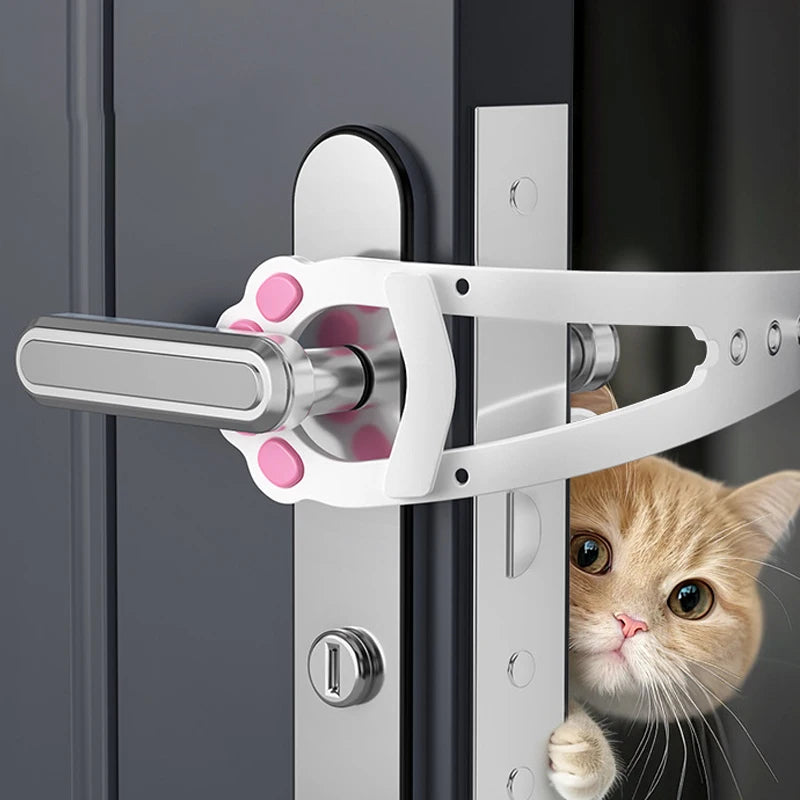 Verstellbarer Türhalter für Katzen
