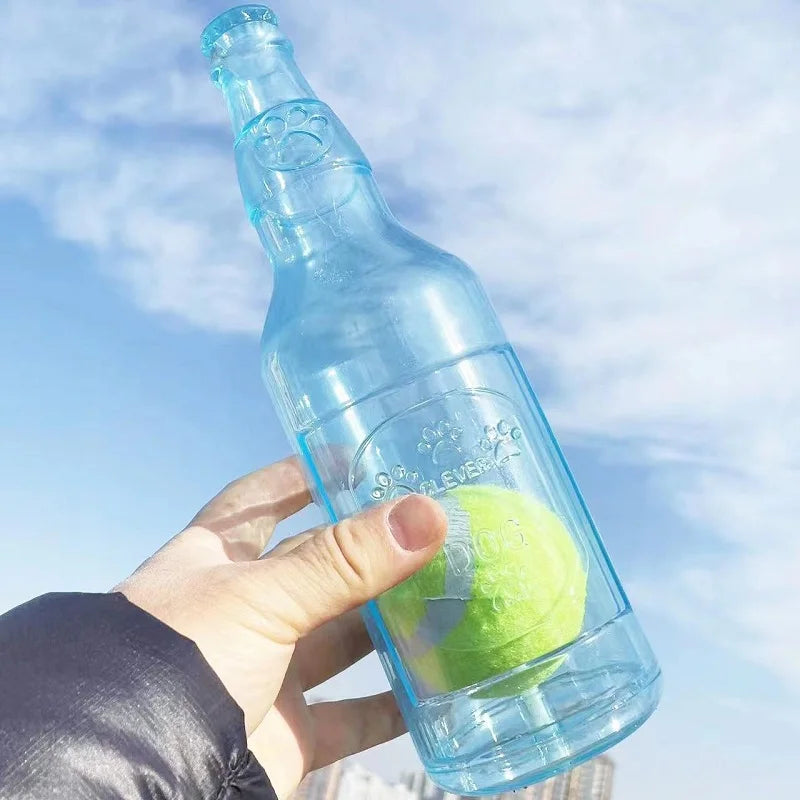 „Bierflasche“ mit Tennisball
