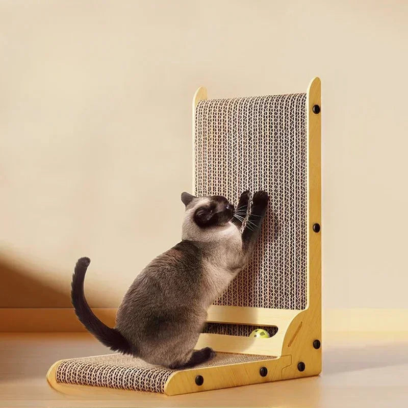 L-förmiges Katzenkratzbrett