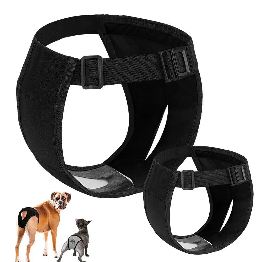 Verstellbare Hundewindel für Hündinnen mit 3 Einlagen