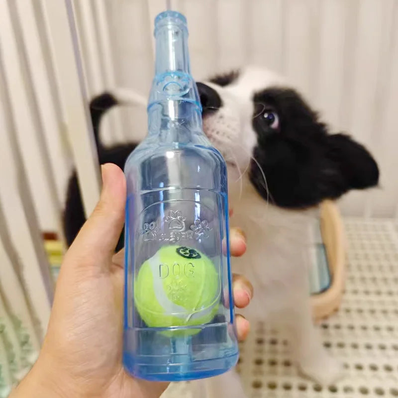„Bierflasche“ mit Tennisball